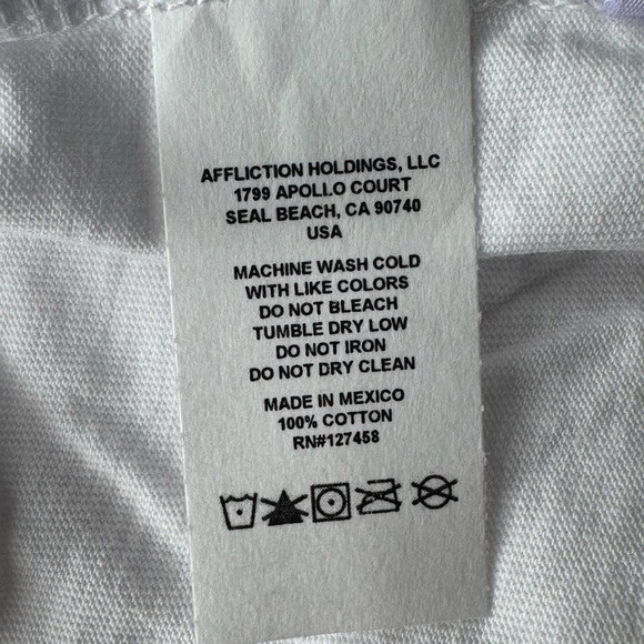 Affliction Black Label Men’s Eagle Short Sleeve T-shirt- Large - NWT - Picture 12 of 12